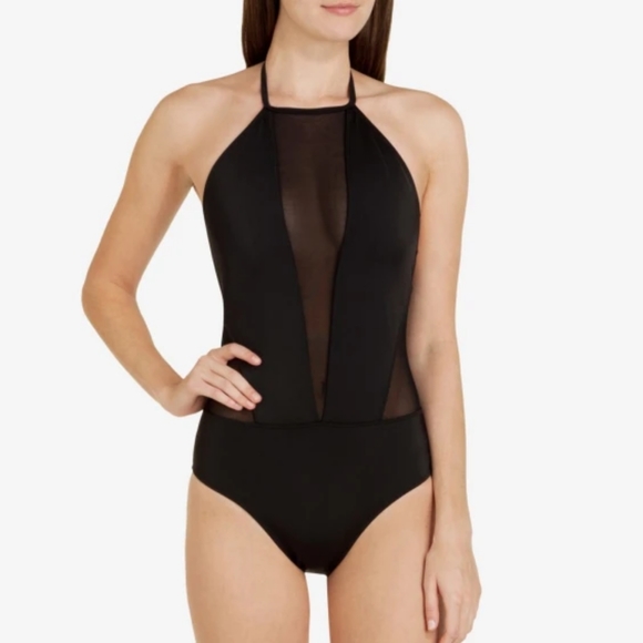 Ted Baker London • Mesh Panel Swimsuit - Picture 2 of 8